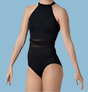 Wrapped Mesh waist Leotard